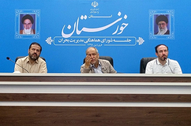 گزارش تصویری نشست قرارگاه جهادی دانشگاه امام صادق علیه‎السلام در ستاد مدیریت بحران خوزستان